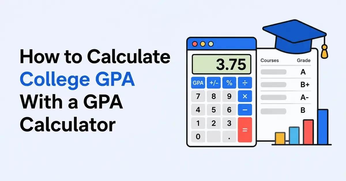 How to Calculate College GPA With a GPA Calculator